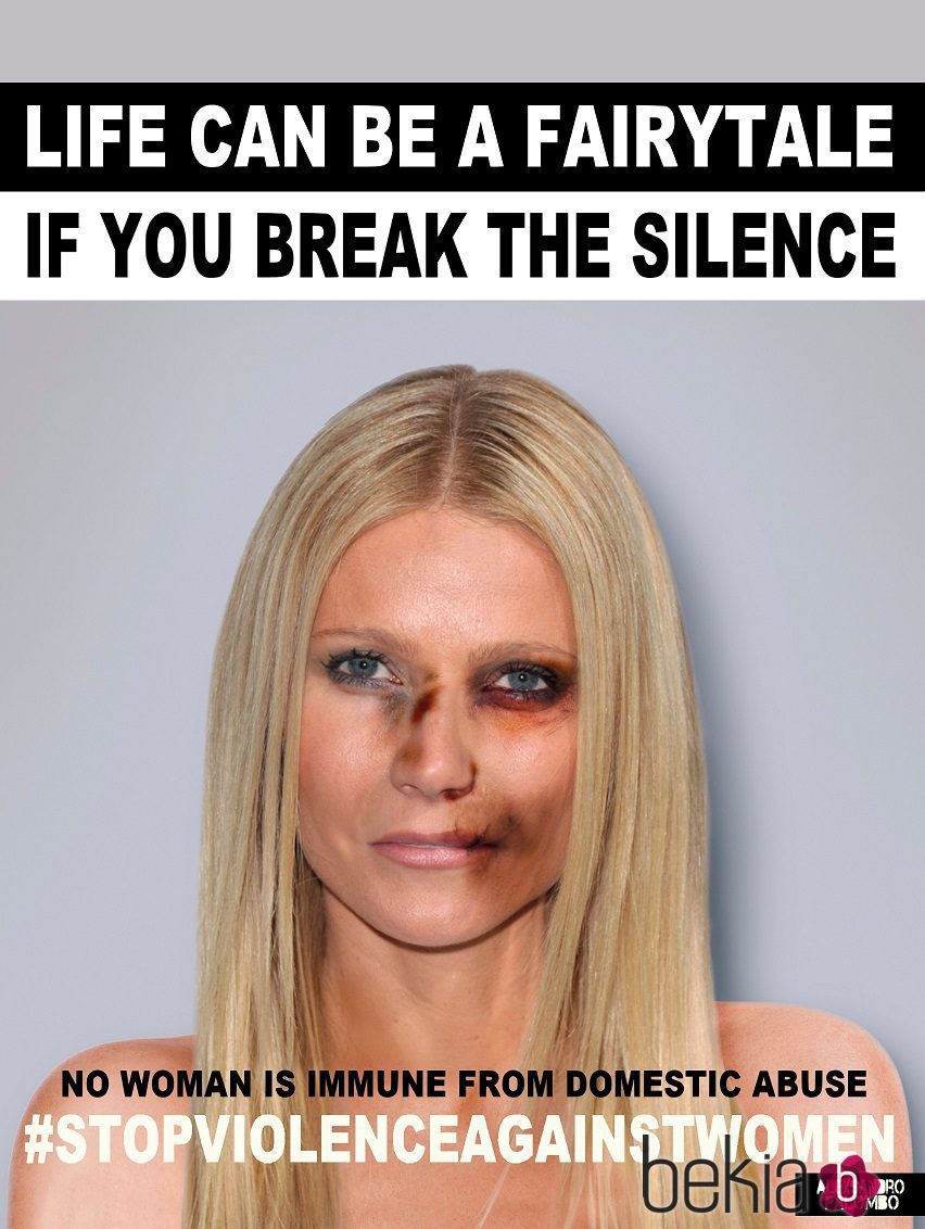 Gwyneth Paltrow imagen de la campaña #Breakthesilence 2015