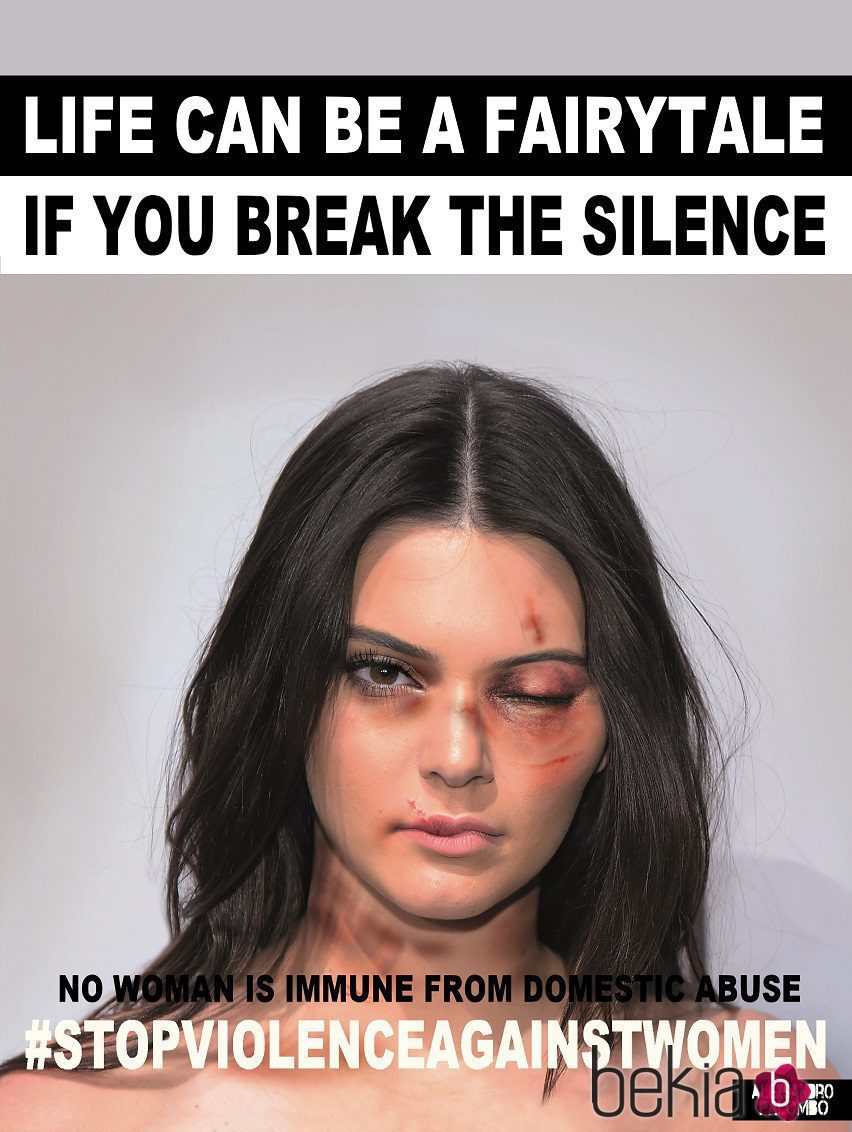 Kendall Jenner imagen de la campaña #Breakthesilence 2015