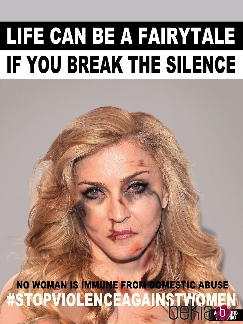 Madonna imagen de la campaña #Breakthesilence 2015