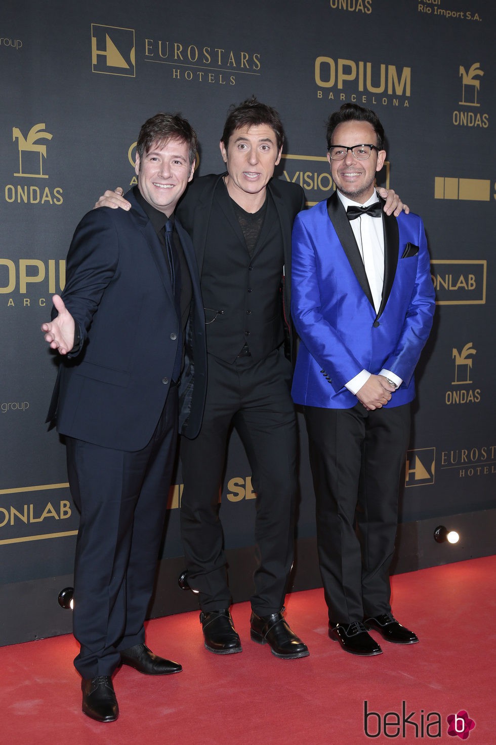 Carlos Latre, Manel Fuentes y Àngel Llàcer en los premios Ondas 2015