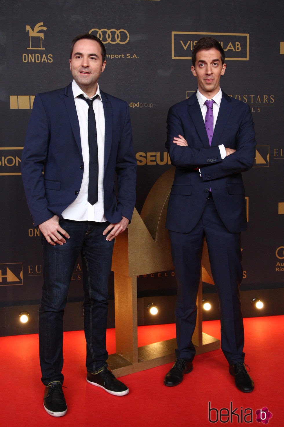 Raúl Pérez y David Broncado en los premios Ondas 2015