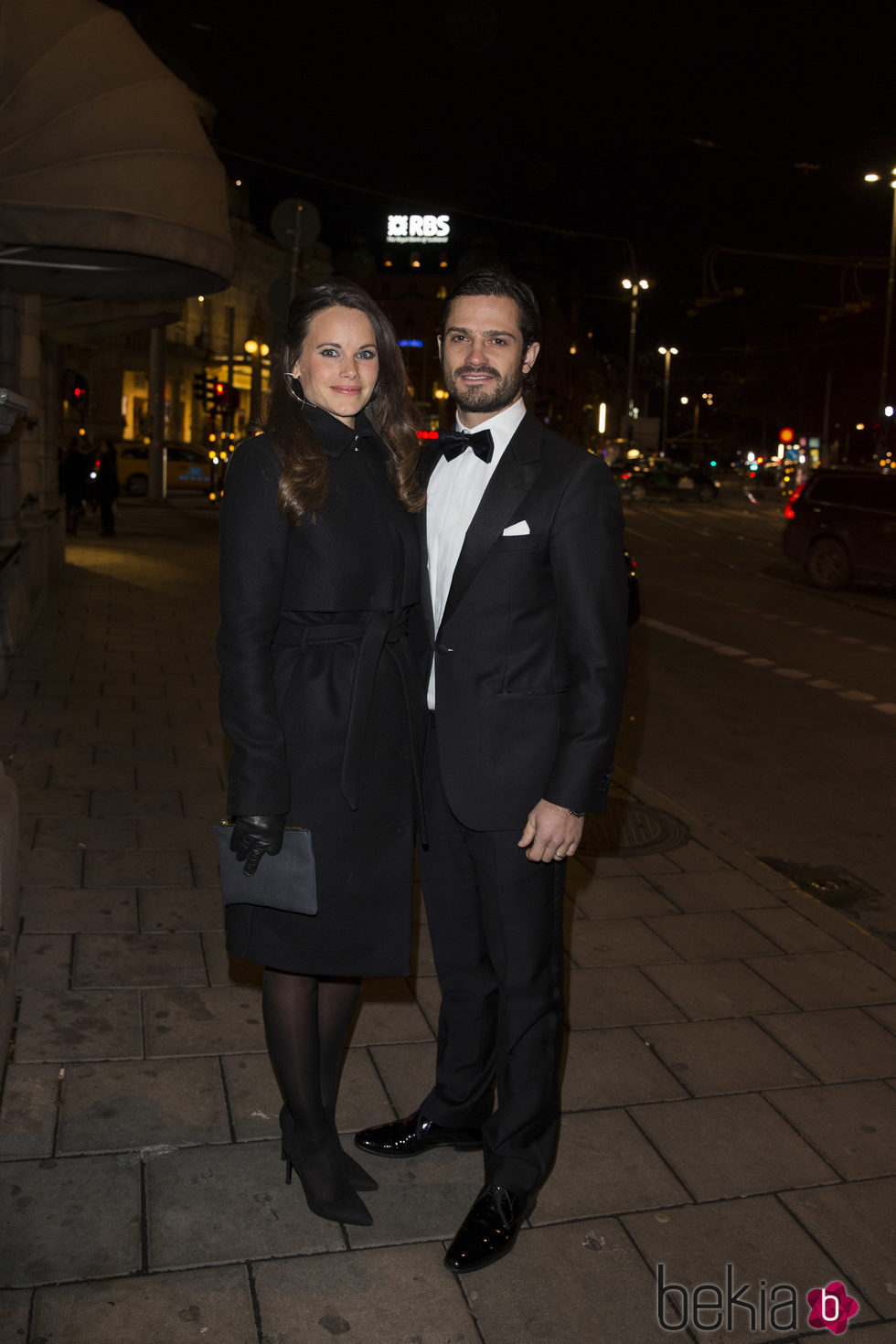 Carlos Felipe de Suecia y Sofia Hellqvist en una cena benéfica del Global Child Forum