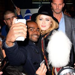 Adele y su guardaespaldas Peter van der Veen en Nueva York