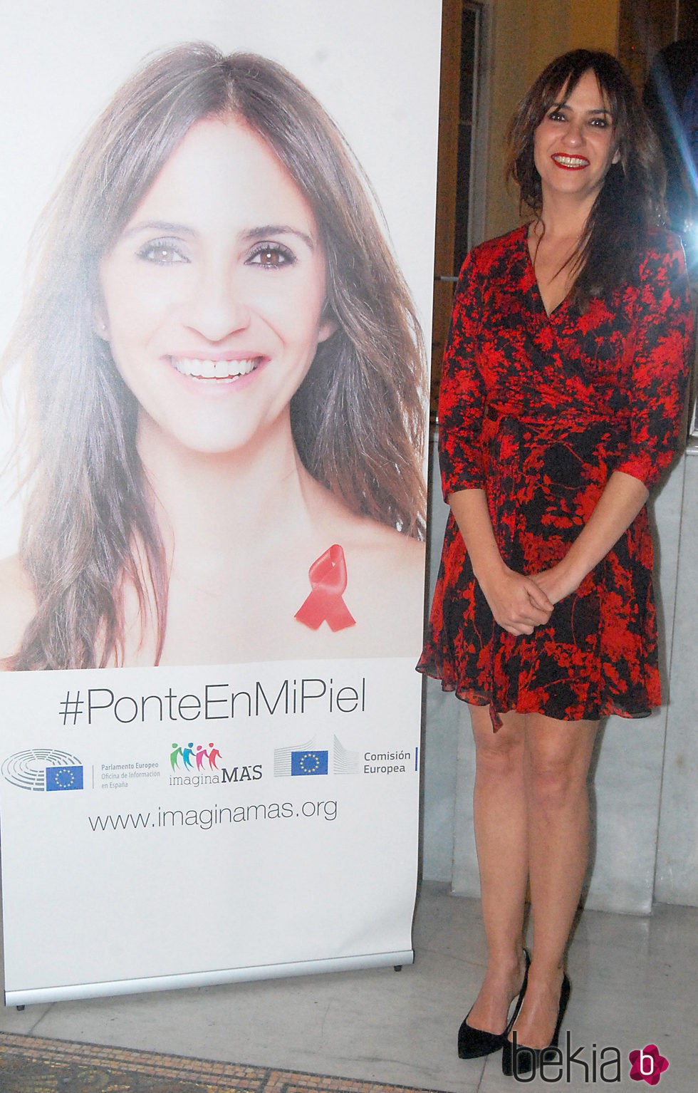 Melani Olivares en la presentación de la campaña 'Ponte en mi piel'