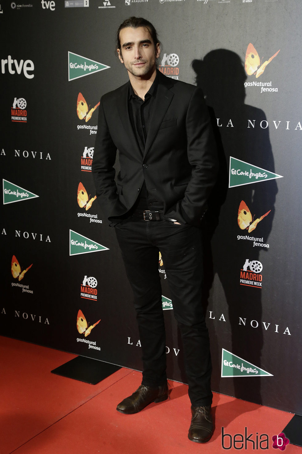 Aitor Luna en el estreno de 'La novia'