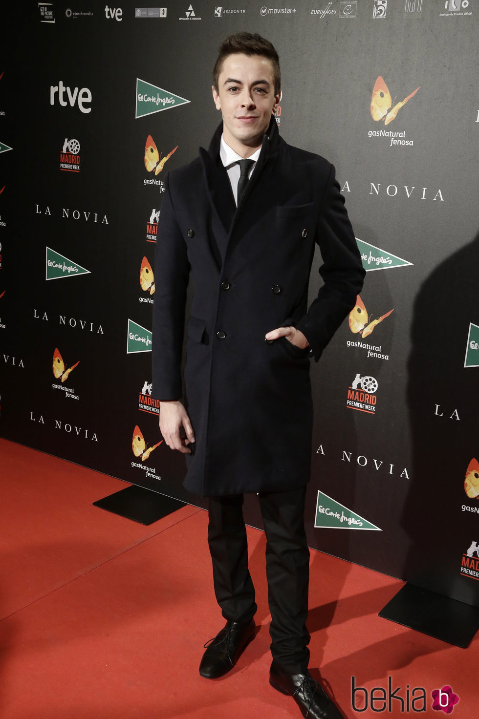 Víctor Palmero en el estreno de 'La novia'