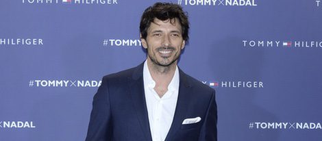 Andrés Velencoso en el partido de tenis de Tommy Hilfiger