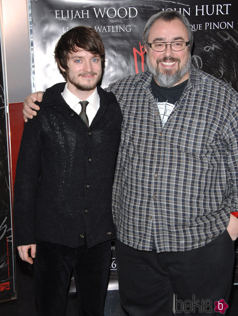 Elijah Wood y Álex de la Iglesia en el estreno de 'Los crímenes de Oxford'