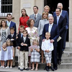 La Familia Real en la Comunión de Juan y Pablo Urdangarín