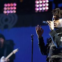 The Weeknd durante su actuación en el Jingle Ball Tour 2015 en Los Angeles