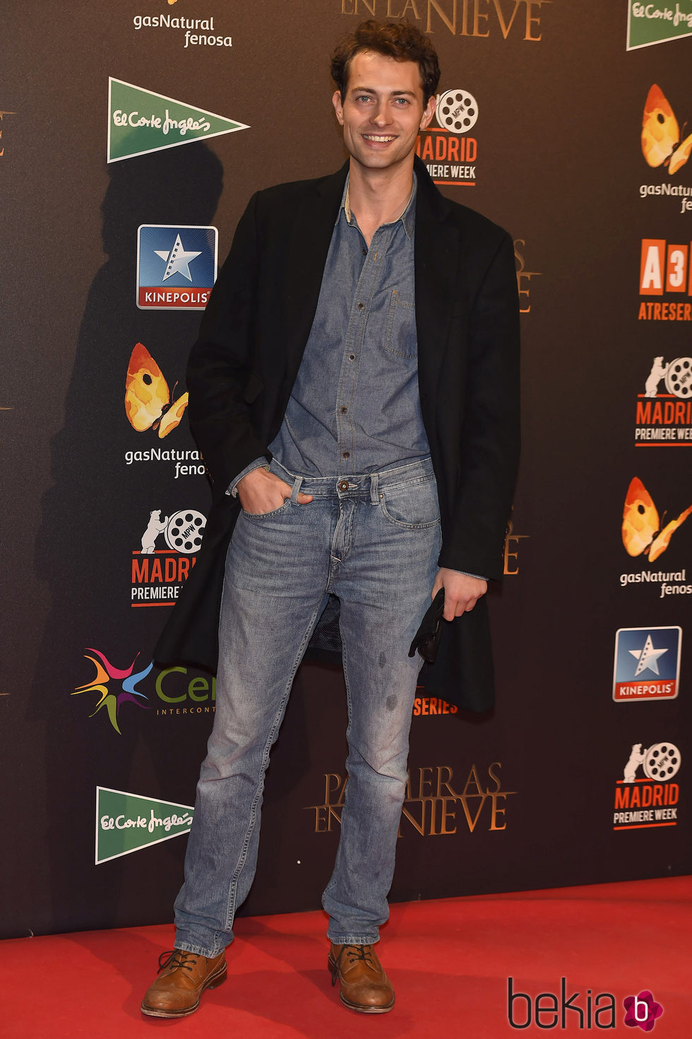 Peter Vives en el estreno de 'Palmeras en la Nieve'