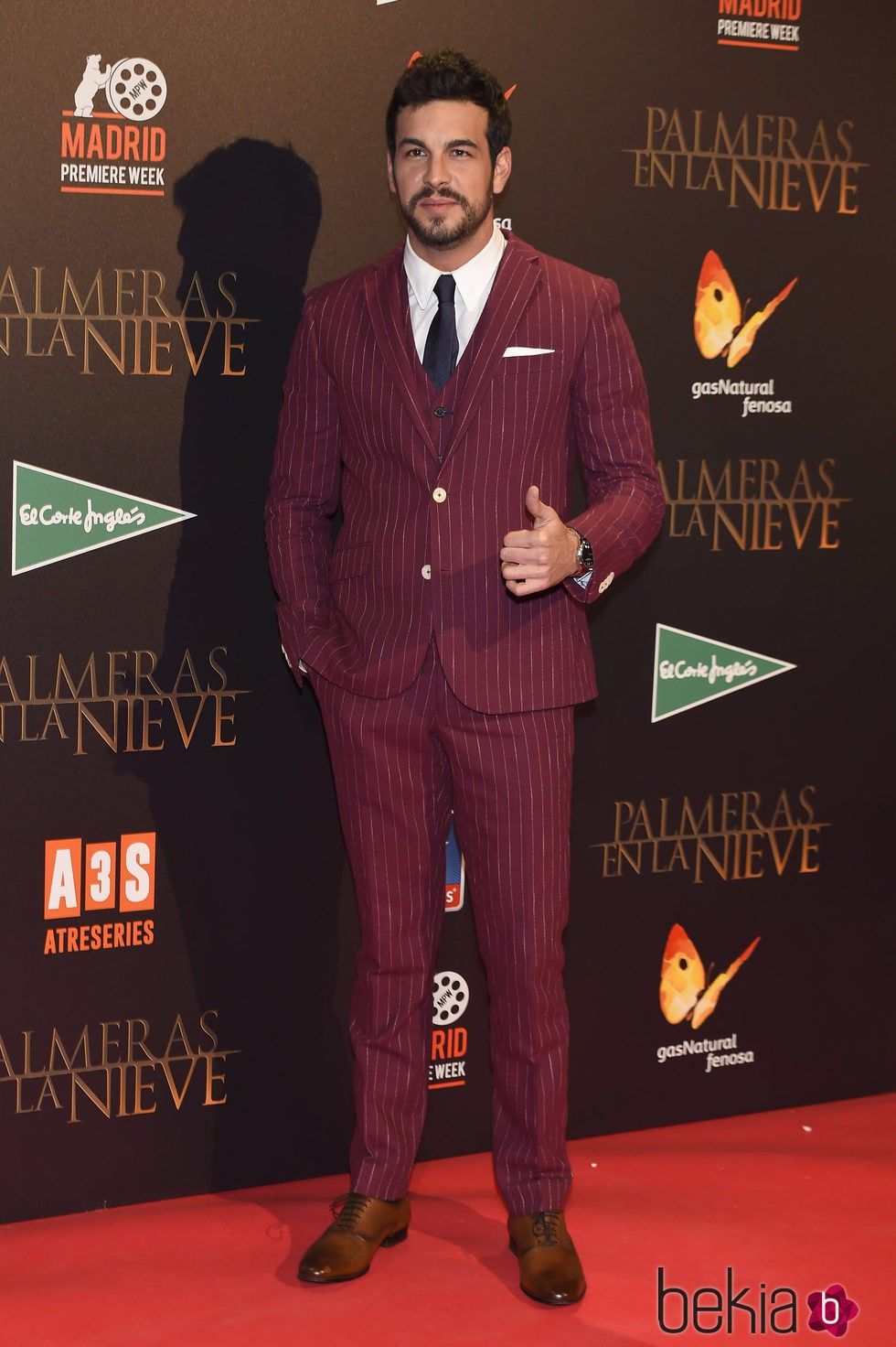 Mario Casas en la premiere de 'Palmeras en la Nieve'