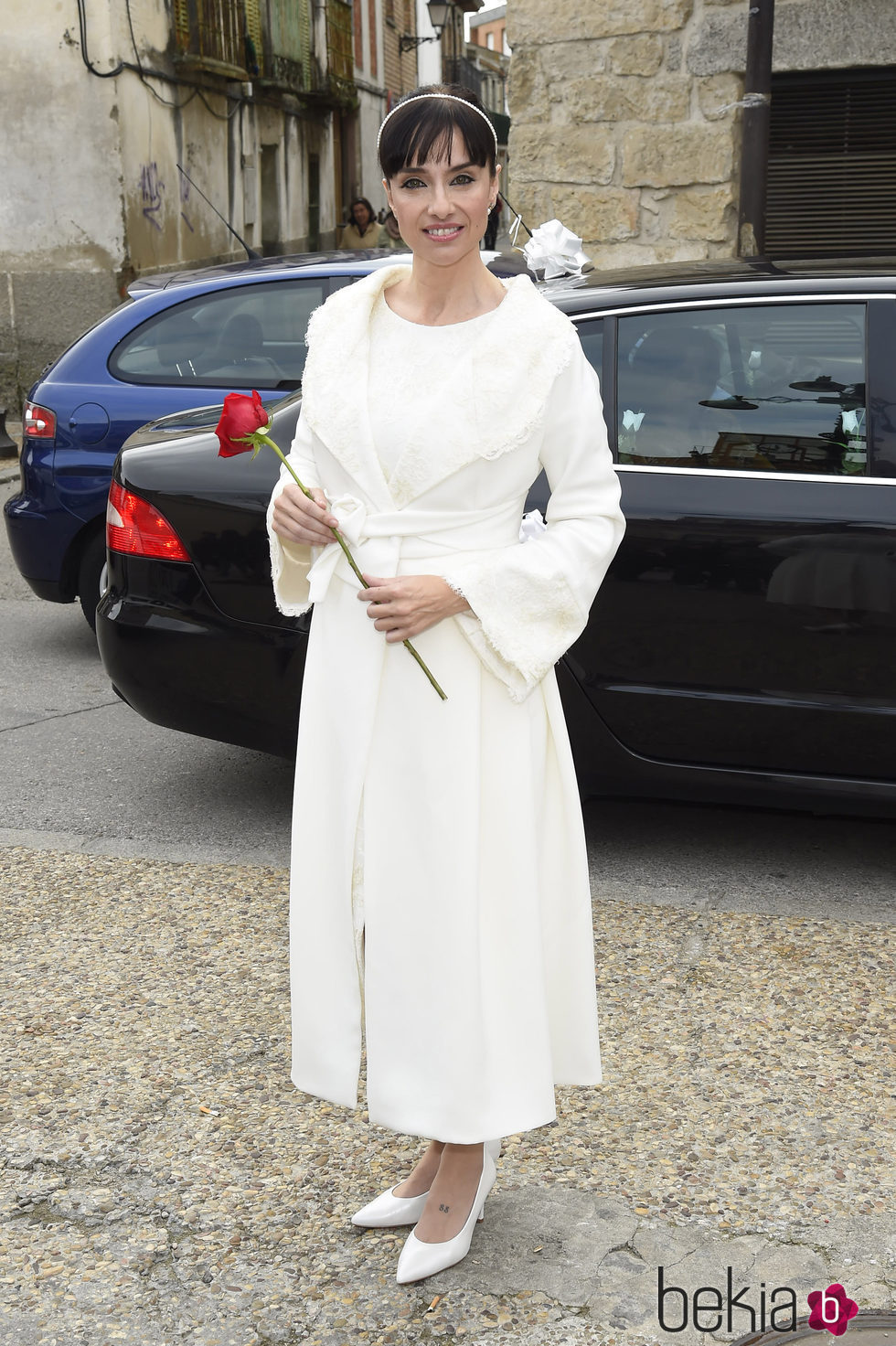 Beatriz Rico el día de su boda con Rubén Ramírez