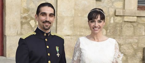 Beatriz Rico y Rubén Ramírez el día de su boda