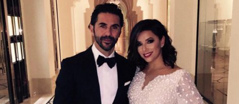 Eva Longoria y su novio José Antonio Baston en la gala Global Gift en Dubai