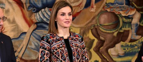 La Reina Letizia en una audiencia a representantes de la campaña 'Un juguete, una ilusión'