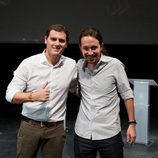 Albert Rivera y Pablo Iglesias en un debate en la Universidad Carlos III de Madrid