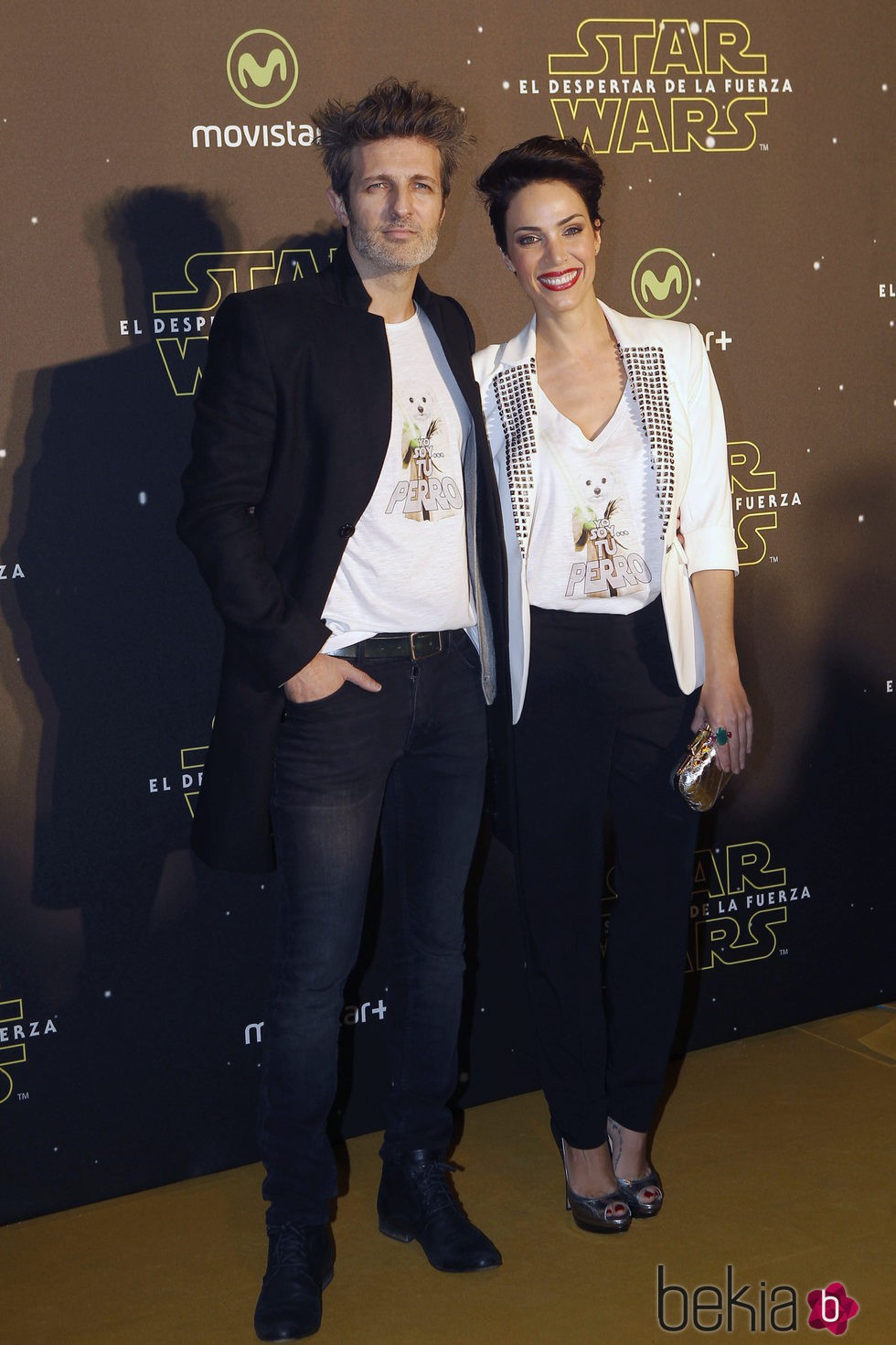 Nerea Garmendia y Jesús Olmedo en el estreno de 'Star Wars: El Despertar de la Fuerza' en Madrid