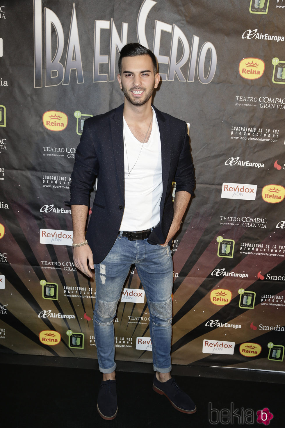 Suso de GH16 en el estreno de 'Iba en serio'