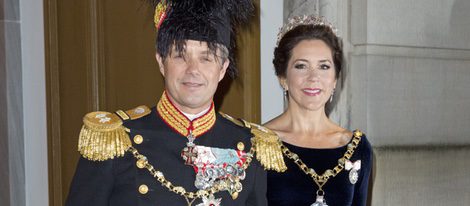 El Príncipe Federico y la Princesa Mary en la recepción anual de Año Nuevo