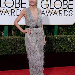 Heidi Klum en la alfombra roja de los Globos de Oro 2016