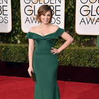 Rachel Bloom en la alfombra roja de los Globos de Oro 2016