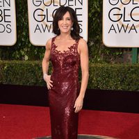 Felicity Huffman en la alfombra roja de los Globos de Oro 2016