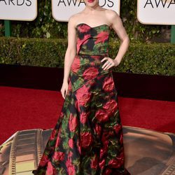 Rachel McAdams en la alfombra roja de los Globos de Oro 2016