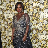 Viola Davis en la fiesta de HBO tras la entrega de los Globos de Oro 2016