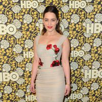 Emilia Clarke en la fiesta de HBO tras la entrega de los Globos de Oro 2016