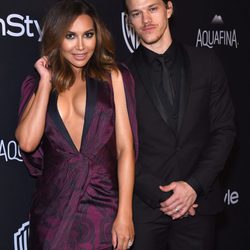 Naya Rivera y Ryan Dorsey en la fiesta de InStyle tras la entrega de los Globos de Oro 2016