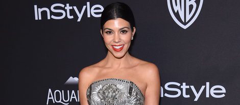 Kourtney Kardashian en la fiesta de InStyle tras la entrega de los Globos de Oro 2016