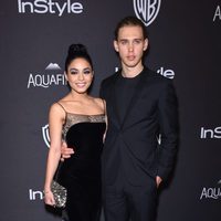 Vanessa Hudgens y Austin Butler en la fiesta de InStyle tras la entrega de los Globos de Oro 2016