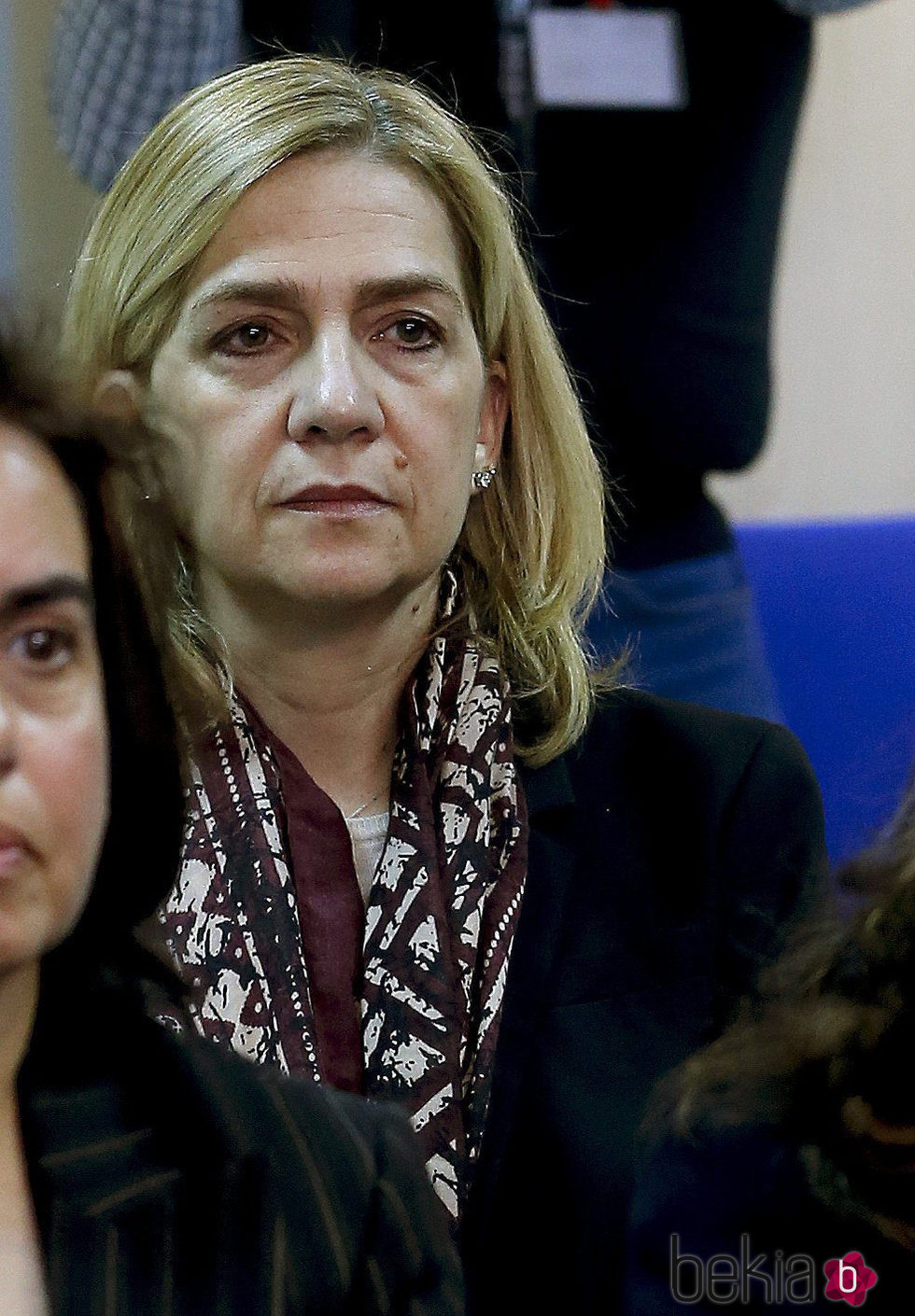 La Infanta Cristina, muy seria en la primera sesión del juicio por el Caso Nóos