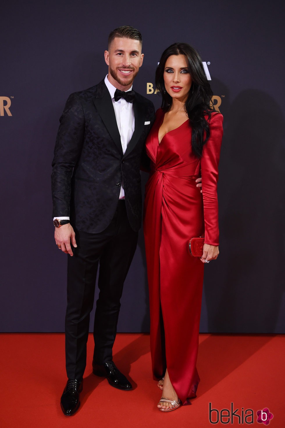 Sergio Ramos y Pilar Rubio en la entrega del Balón de Oro 2015