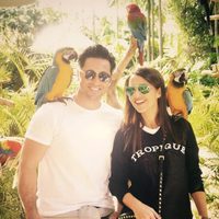 David Bustamante y Paula Echevarría en Miami con unos loros