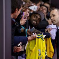 Andrés Iniesta en la entrega del Balón de Oro 2015