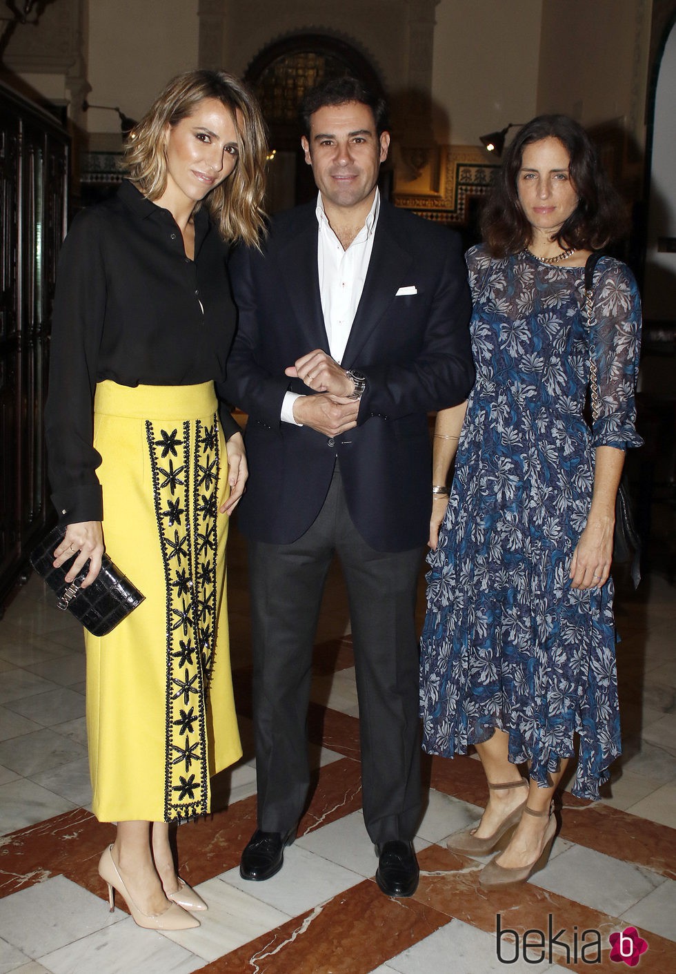 Adriana Carolina Herrera y el torero Miguel Báez 'El Litri' con Laura Vecino en We Love Flamenco 2016