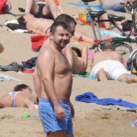 Jorge Javier Vázquez en la playa