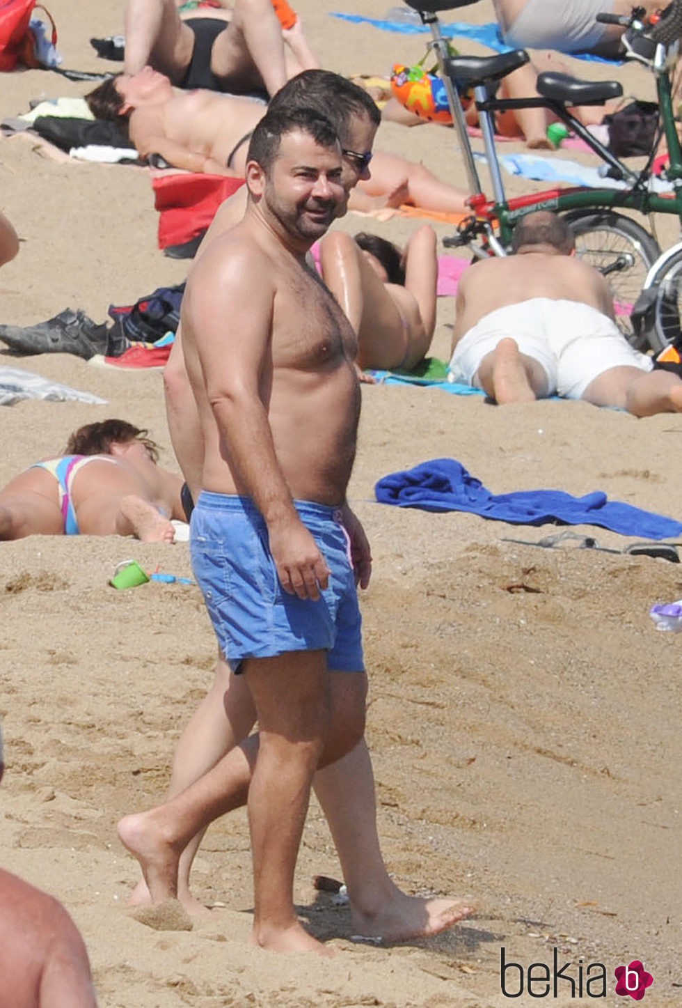 Jorge Javier Vázquez en la playa