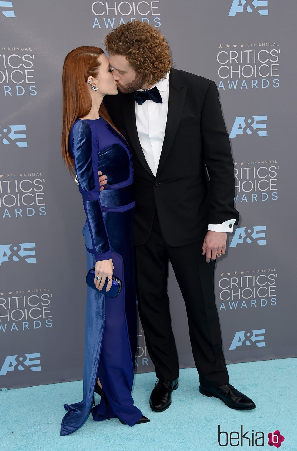 T. J. Miller y Kate Gorney en los Critics' Choice Awards 2016