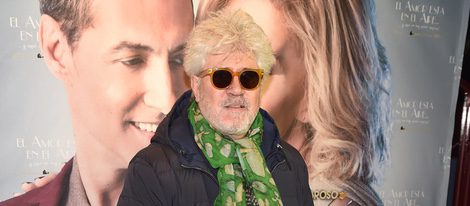 Pedro Almodóvar en el estreno de la obra 'El amor está en el aire'