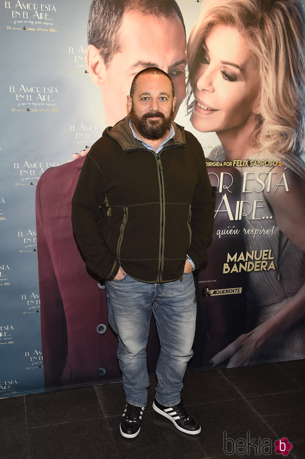 Pepón Nieto en el estreno de la obra 'El amor está en el aire'