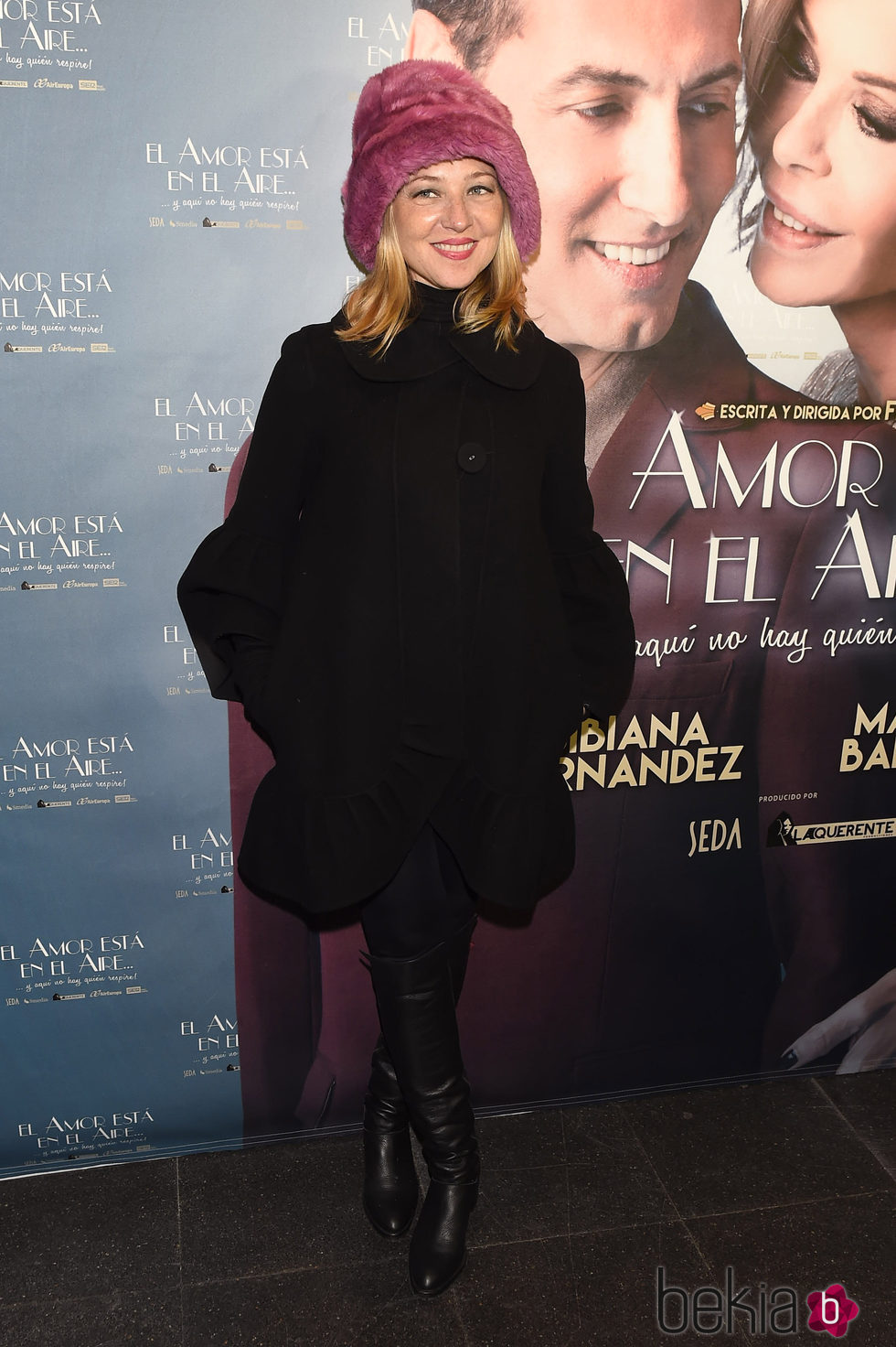 Pilar Castro en el estreno de la obra 'El amor está en el aire'