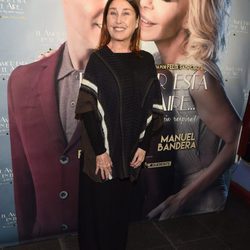 Verónica Forqué en el estreno de la obra 'El amor está en el aire'