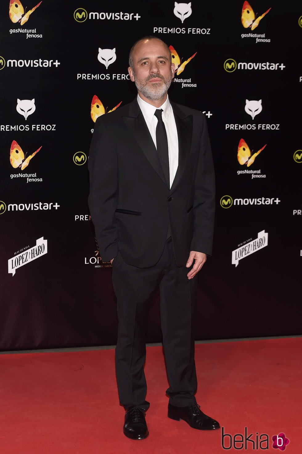 Javier Gutiérrez en la alfombra roja de los Premios Feroz 2016