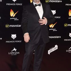 Carlos Areces en la alfombra roja de los Premios Feroz 2016