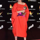 Luisa Gavasa posa con su Premio Feroz 2016