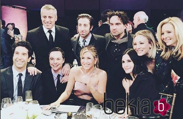 Primera reunión del elenco de 'Friends' junto a los actores de 'The Big Bang Theory'