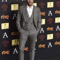 Álex García en la cena de los nominados a los Premios Goya 2016